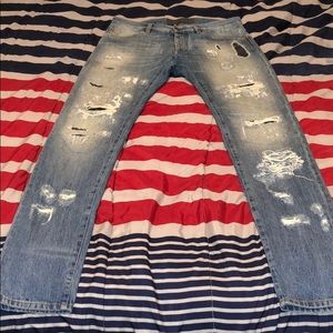 Dolce & Gabbana Distressed Blue Jeans